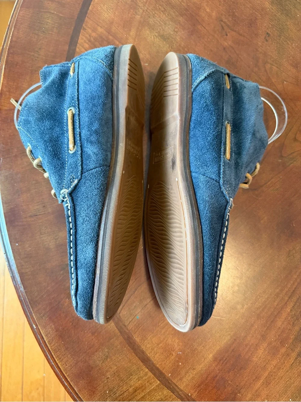 Florsheim Blue Suede Ankle Boots Men’s Size 10 Moccasins Boat Shoes